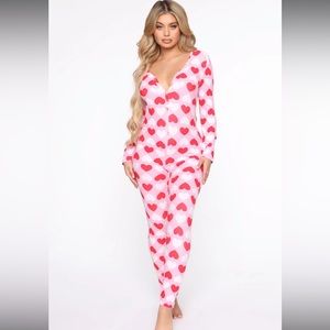 I heart you PJ onesie ❤️